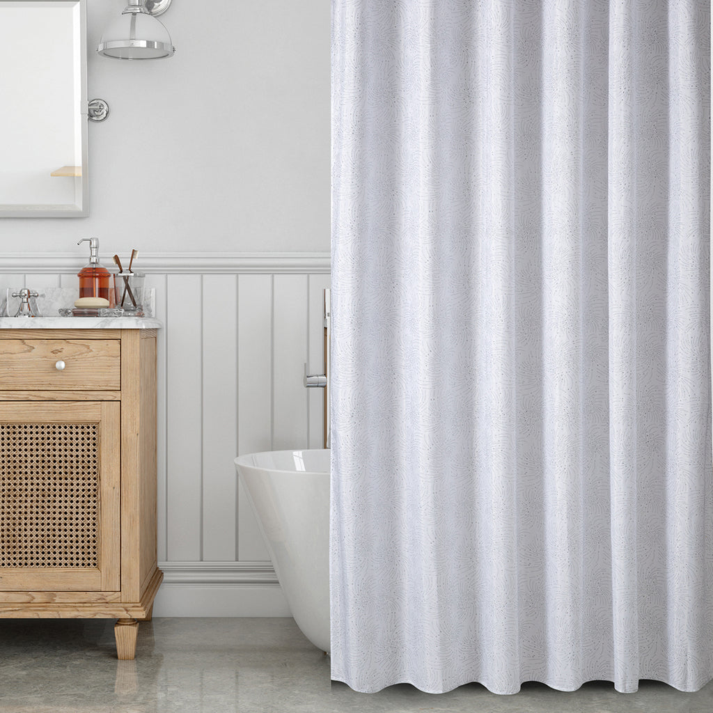 JC SET DE BAÑO 13 PIEZAS LUXURY CORTINA + GANCHOS