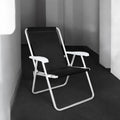 SILLA PLEGABLE ALUMINIO CONFORTO NEGRA