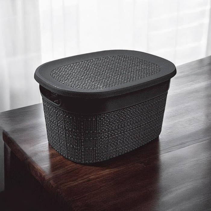 CANASTO C/TAPA YUTE EUROPA 5.3LTS NITRON