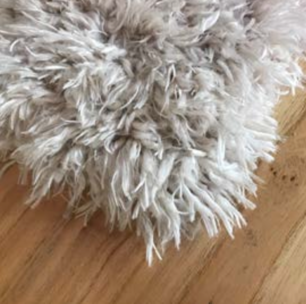 ALFOMBRA FLOCKY BEIGE 140X200