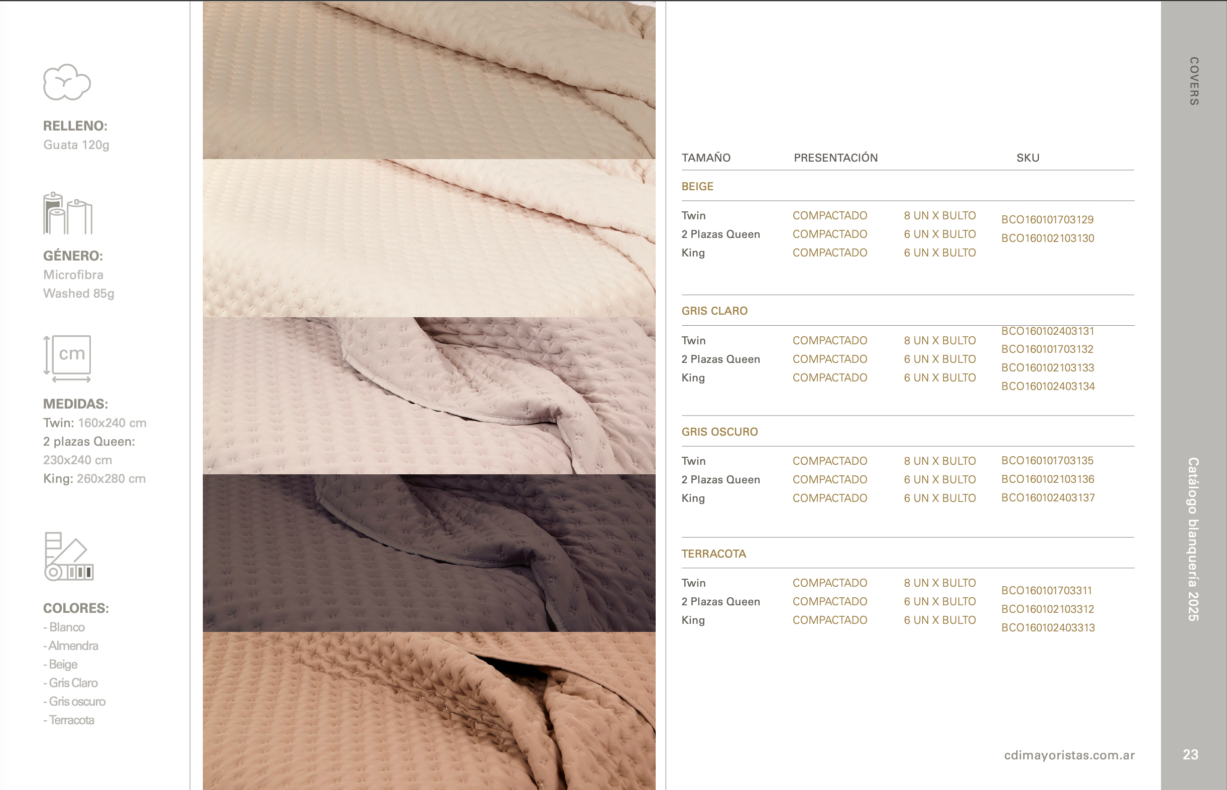 COVER PUNTOS 230X240 + 2 FUNDAS
