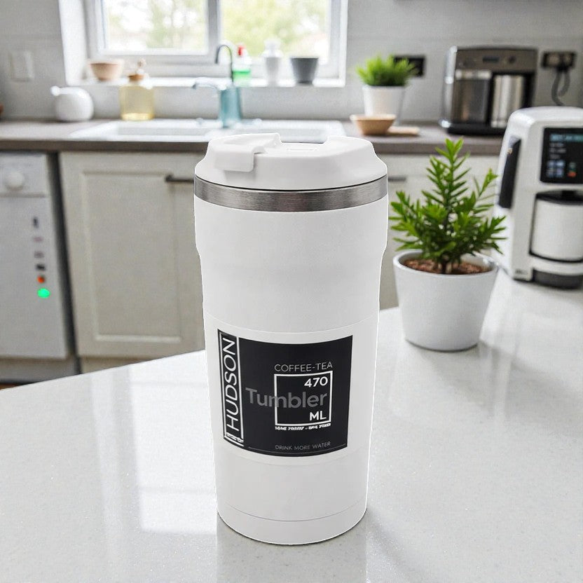 VASO TERMICO HUDSON BLANCO 470ML.