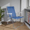 SILLA PLEGABLE ALUMINIO CONFORTO AZUL OSCURO