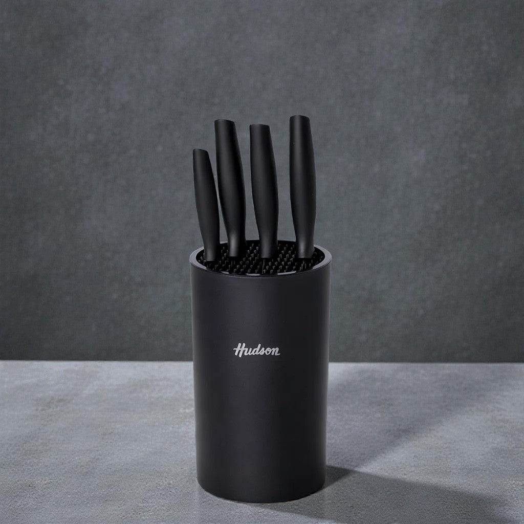 SET X4 CUCHILLO HUDSON BASIC C/SOPORTE