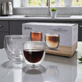 SET X2 VASO DOBLE VIDRIO LISO 150ML HUDSON
