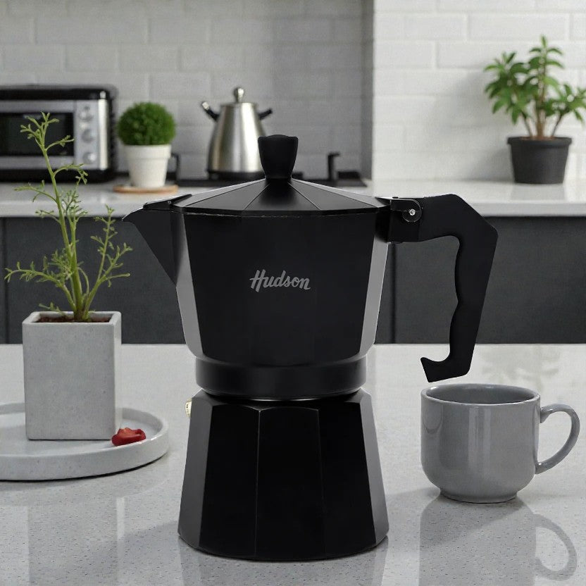 CAFETERA HUDSON ITALIANA NEGRA GRANDE