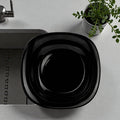 PLATO OPAL NEGRO POSTRE 19CM CAROL