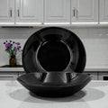 PLATO OPAL NEGRO HONDO 20CM CAROL