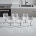 SET X 6 COPAS DE VIDRIO KINGDOM TRANSP