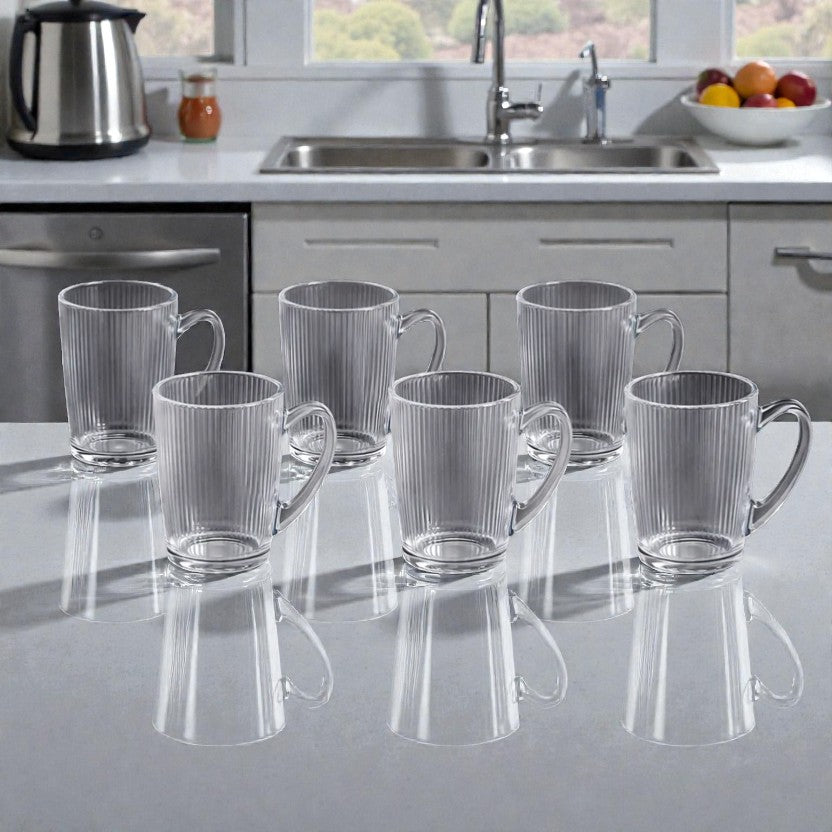 SET X 6 POCILLOS RAYADOS 110 ML