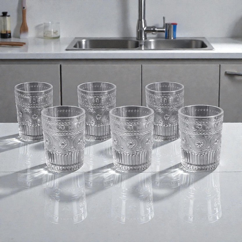 SET X 6 VASOS ALTOS SUNFLOWER 360 ML