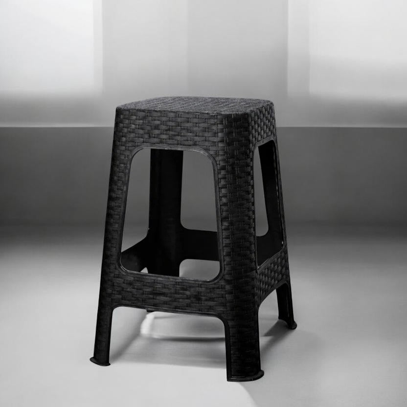 BANQUETA SIMIL RATAN NEGRA