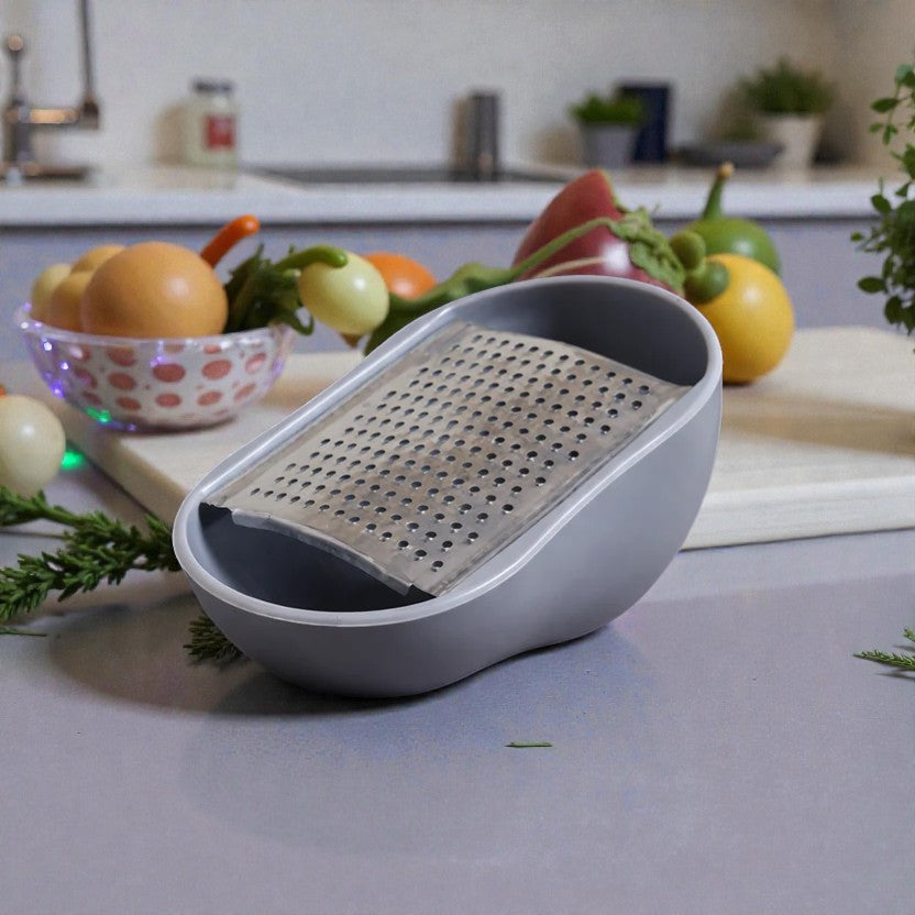 RALLADOR ACERO CON SOPORTE
