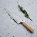 CUCHILLO DE COCINA 8" MANGO SIMIL MADERA