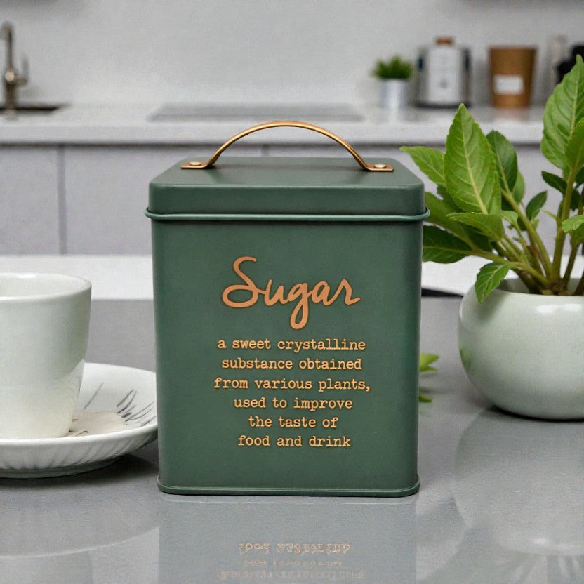 LATA ACERO VINTAGE VERDE "SUGAR"