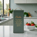 LATA ACERO VINTAGE VERDE "PASTA"