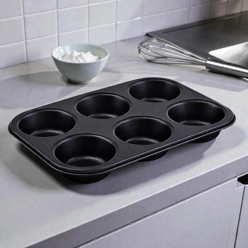 MOLDE ANTIADHERENTE 6 MUFFINS