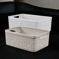 ORGANIZADOR SIMIL YUTE MEDIANO 8 LT. BLANCO
