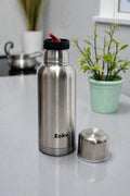 TERMO DE ACERO S/MANIJA COLOR PLATEADO 1L