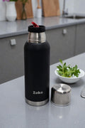 TERMO DE ACERO S/MANIJA COLOR NEGRO 1L