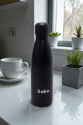 BOTELLA DE ACERO COLOR NEGRO 500ML