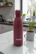 BOTELLA DE ACERO COLOR BORDO 500ML