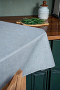 MANTEL SIMIL LINO GRIS