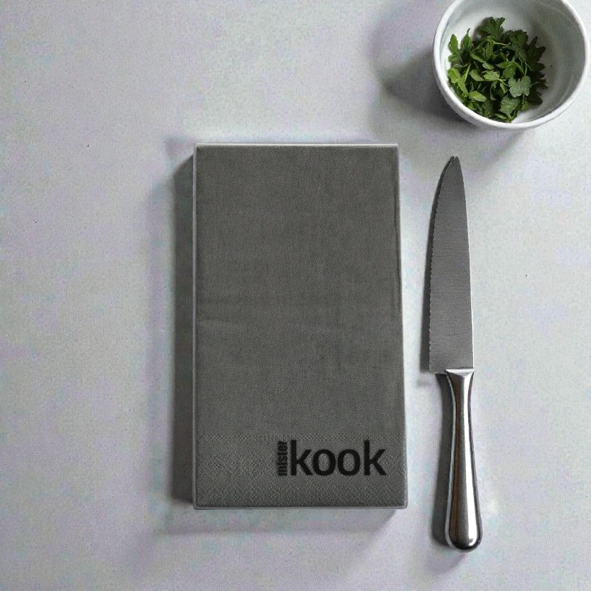 SERVILLETAS RECTANGULARES LISAS GRIS