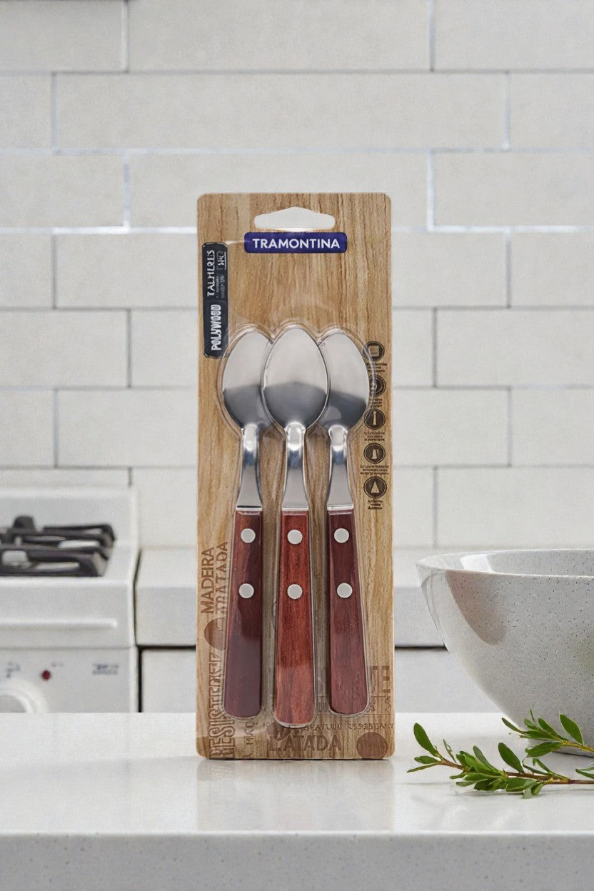 POLYWOOD JUEGO CUCHARAS TE 3PZ