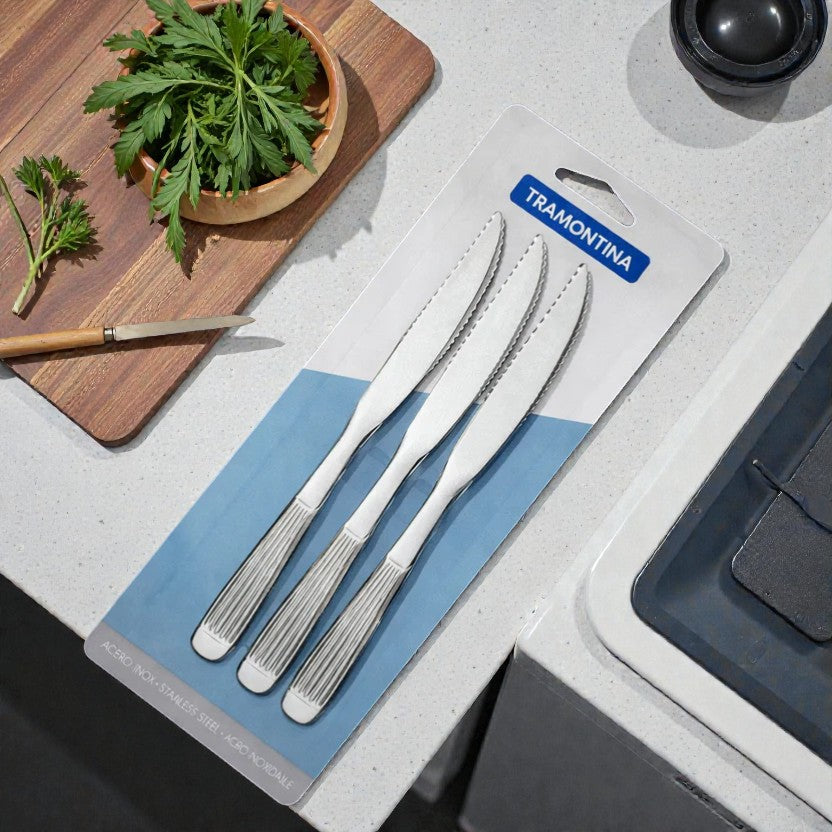 ATHENAS JUEGO CUCHILLO ASADO 3PZ