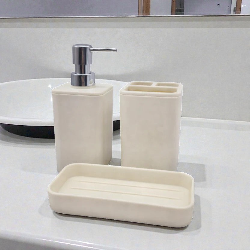 SET DE BAÑO 3PZ. SUKA BEIGE