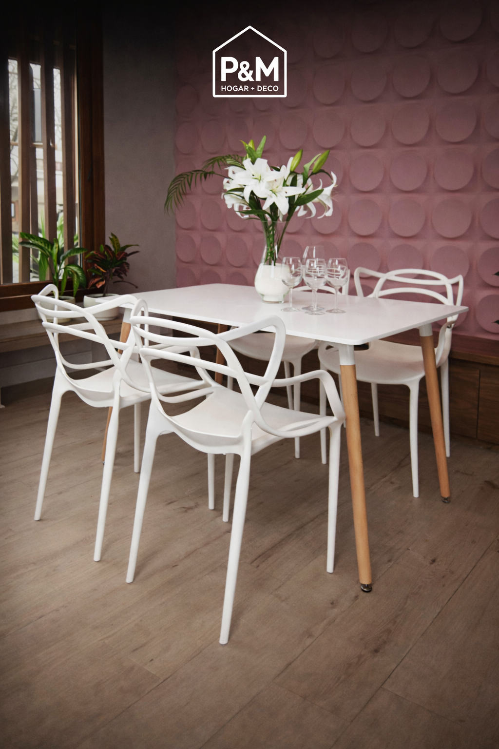 SILLA ALLEGRA BLANCO X4