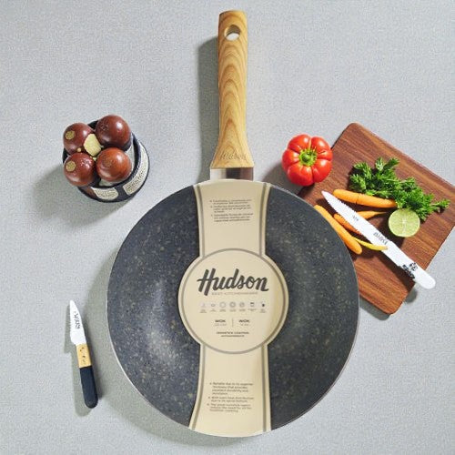 WOK HUDSON GRANITO 28CM