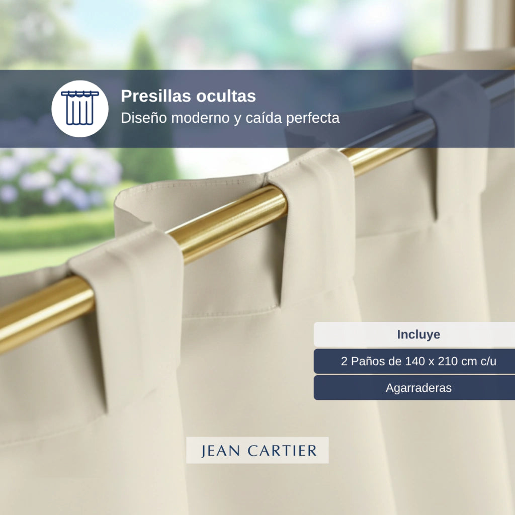 JC CORTINAS BLACK OUT 70% OPACIDAD