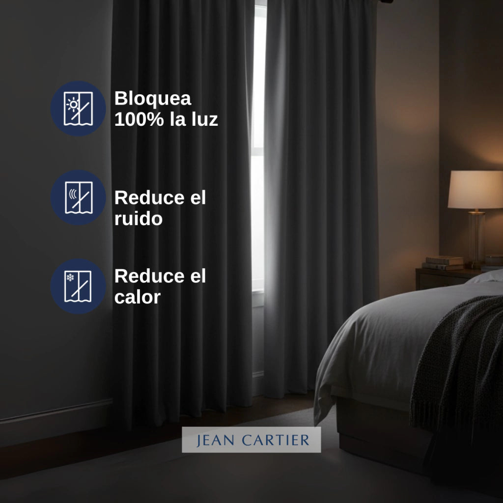 JC CORTINAS BLACK OUT 100% OPACIDAD