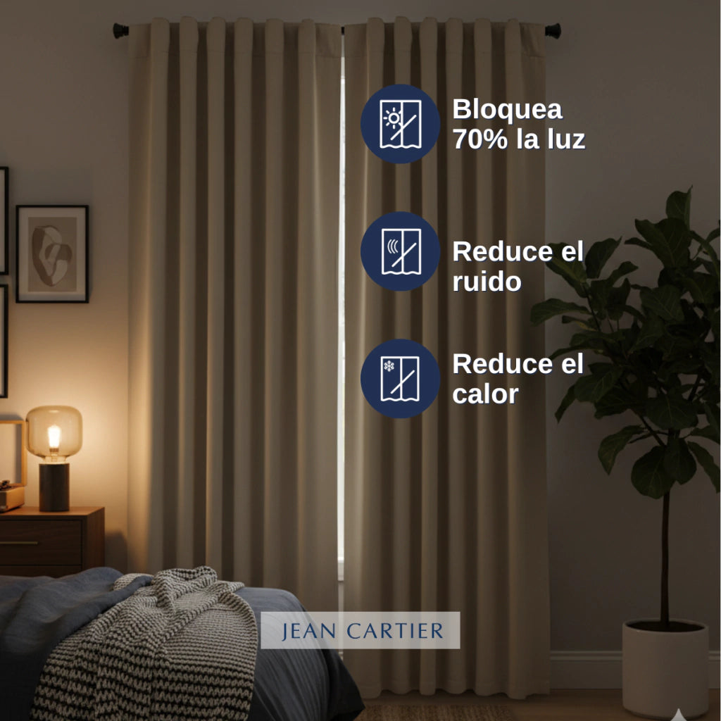 JC CORTINAS BLACK OUT 70% OPACIDAD