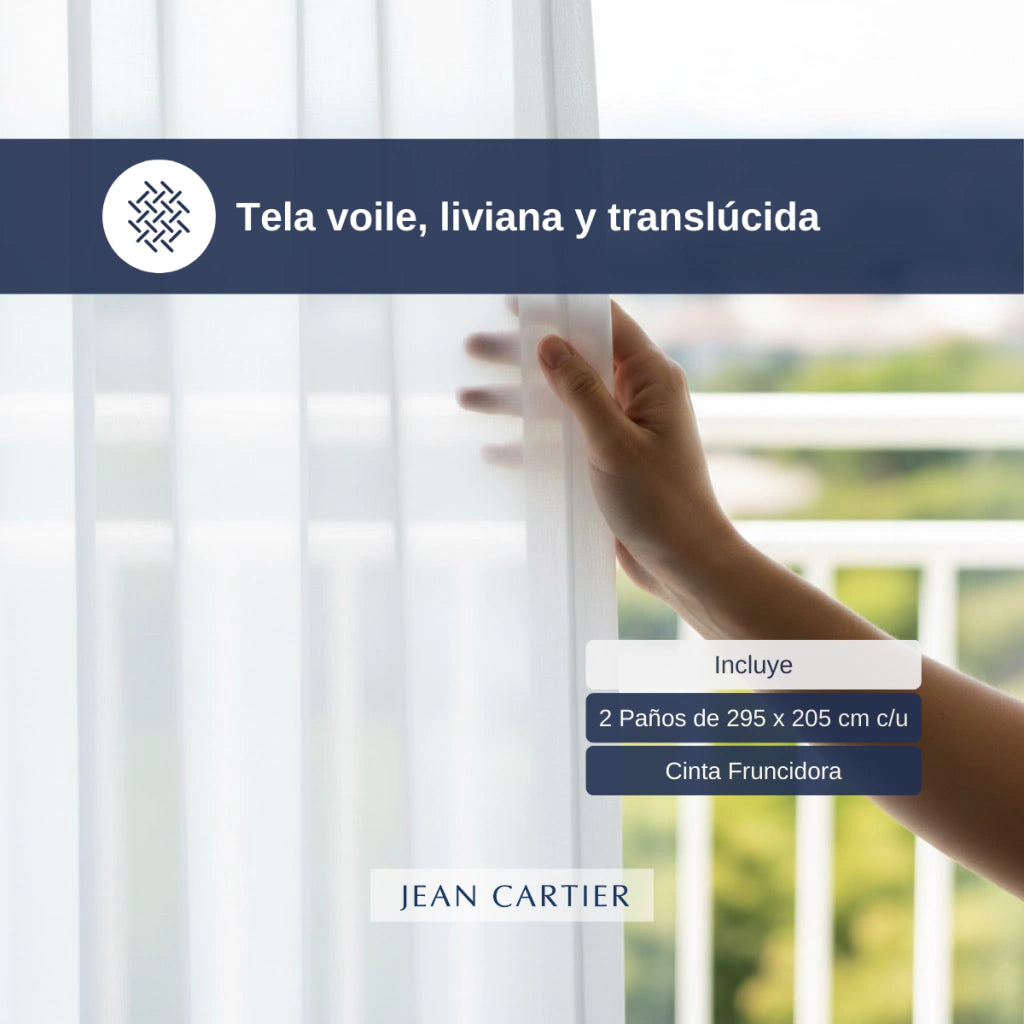 JC CORTINAS VOILE