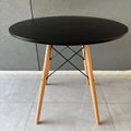 MESA EAMES NEGRO MDF 120CM